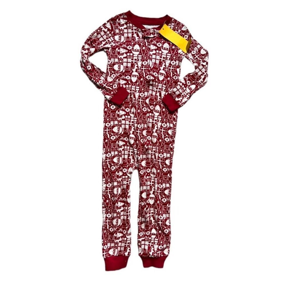 NWT Unisex Toddler Boys Amazon Essentials Christmas Holiday Footless Pajamas 5T